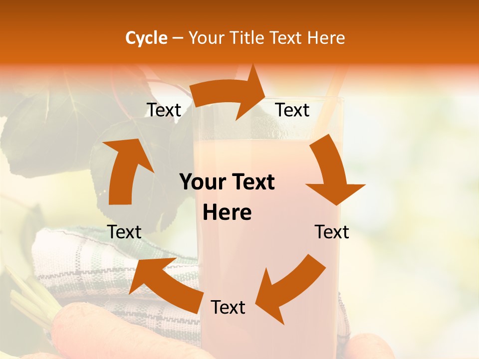 Orange Organic Root PowerPoint Template