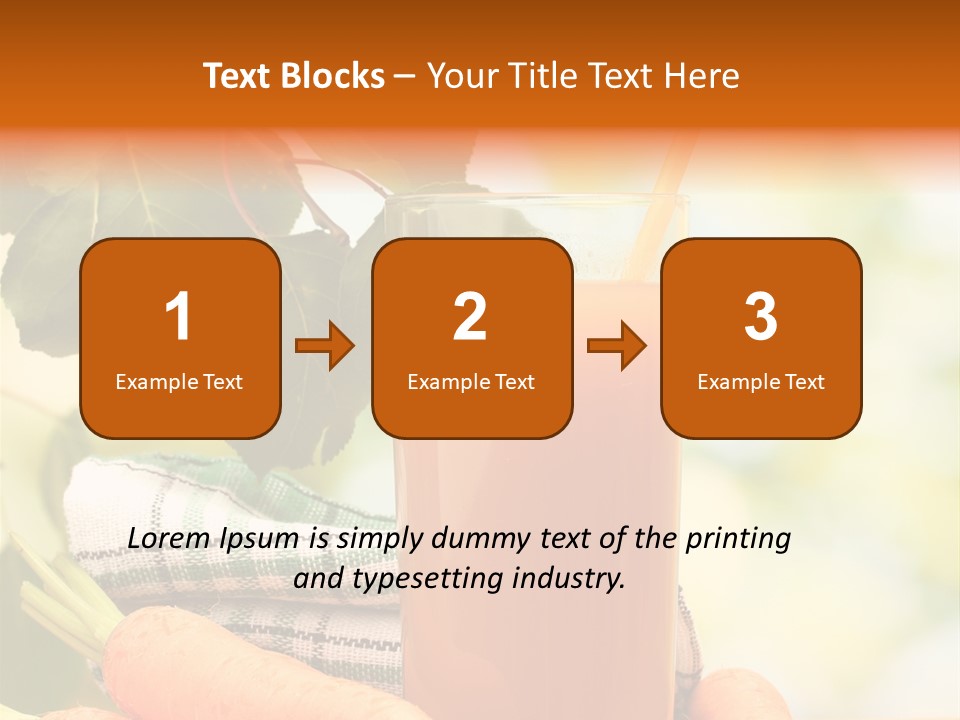 Orange Organic Root PowerPoint Template