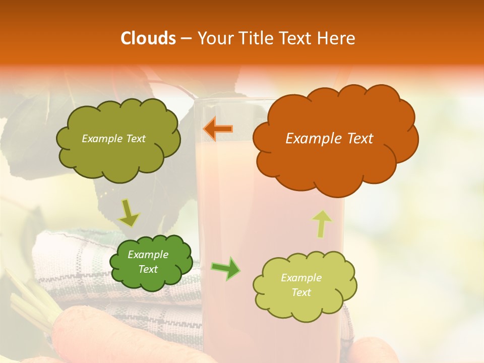 Orange Organic Root PowerPoint Template