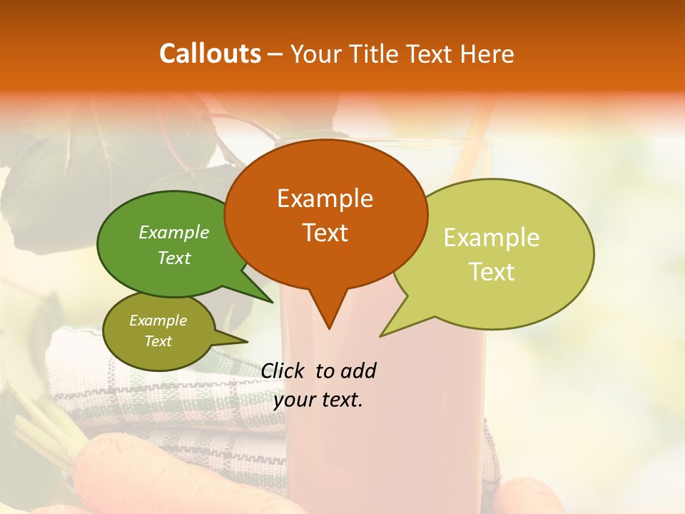 Orange Organic Root PowerPoint Template