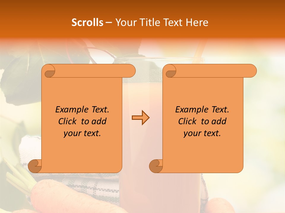 Orange Organic Root PowerPoint Template