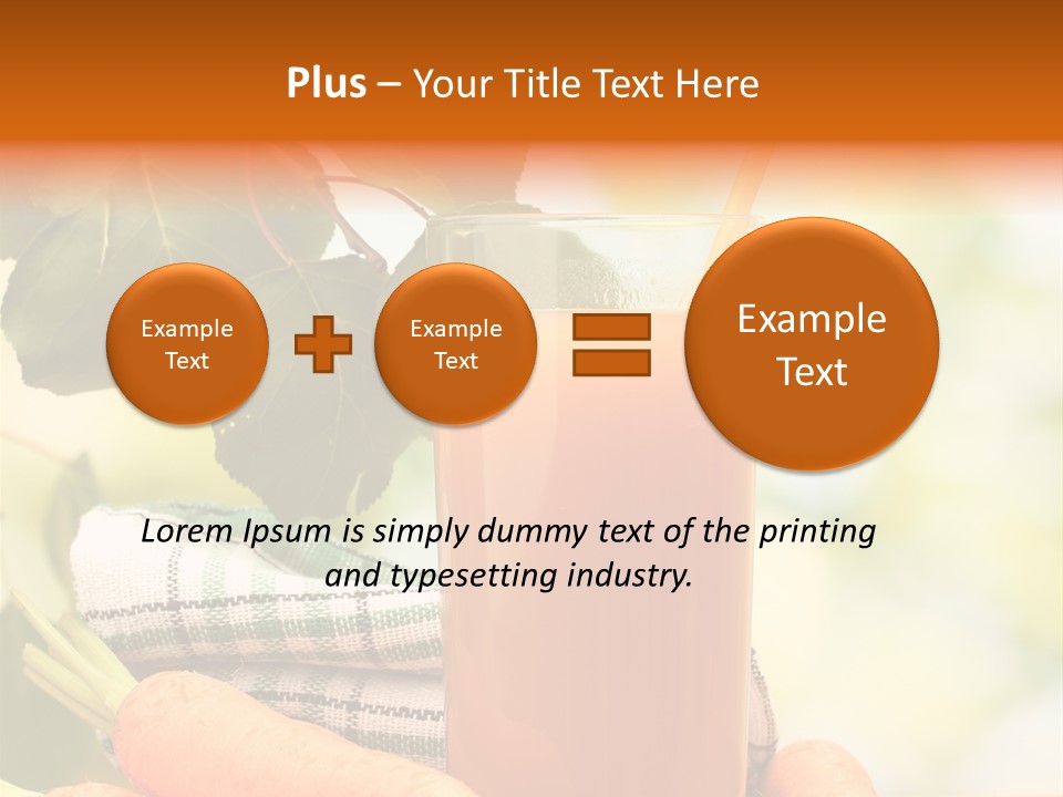 Orange Organic Root PowerPoint Template