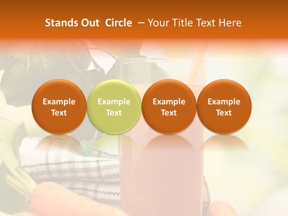 Orange Organic Root PowerPoint Template
