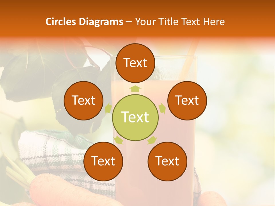 Orange Organic Root PowerPoint Template