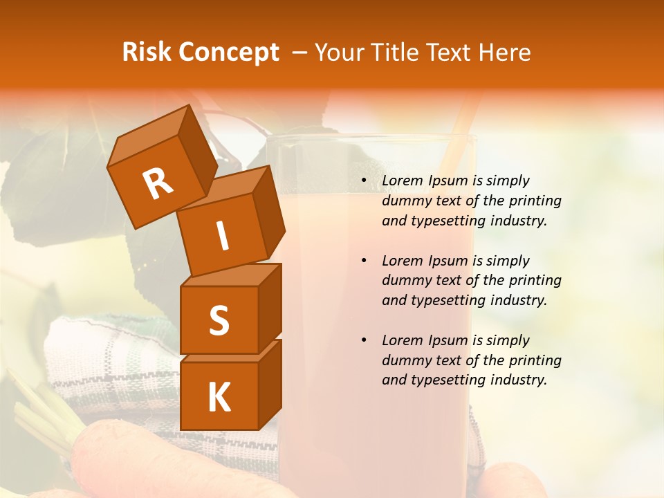 Orange Organic Root PowerPoint Template