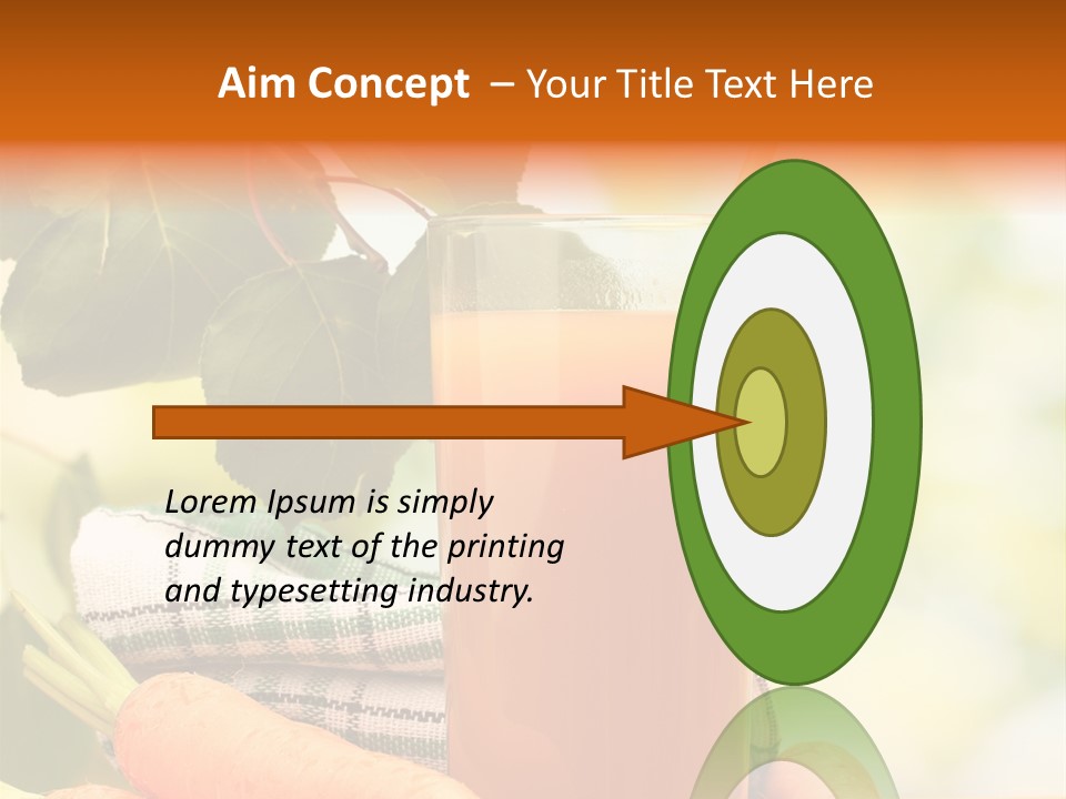 Orange Organic Root PowerPoint Template