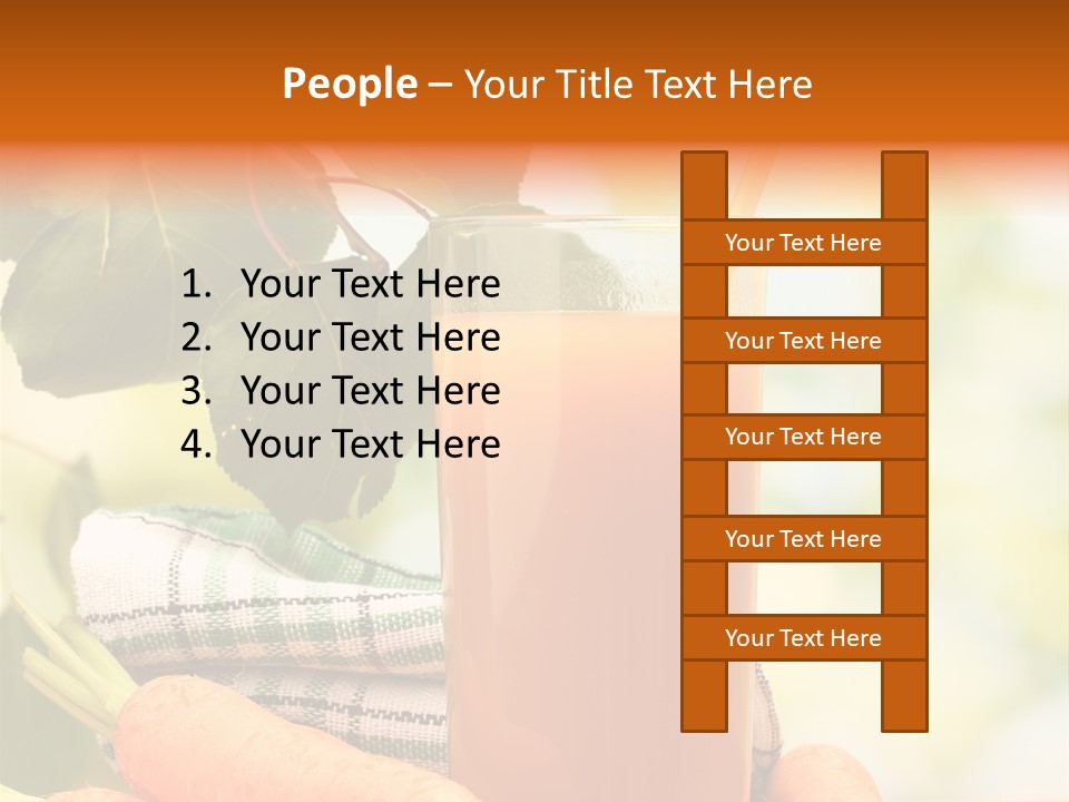 Orange Organic Root PowerPoint Template