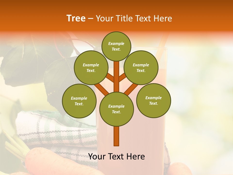 Orange Organic Root PowerPoint Template