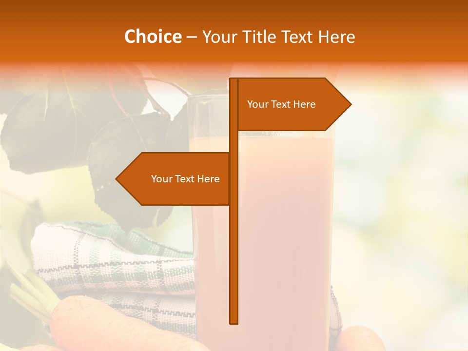 Orange Organic Root PowerPoint Template