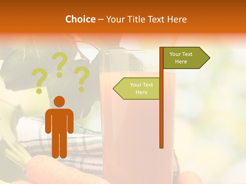 Orange Organic Root PowerPoint Template