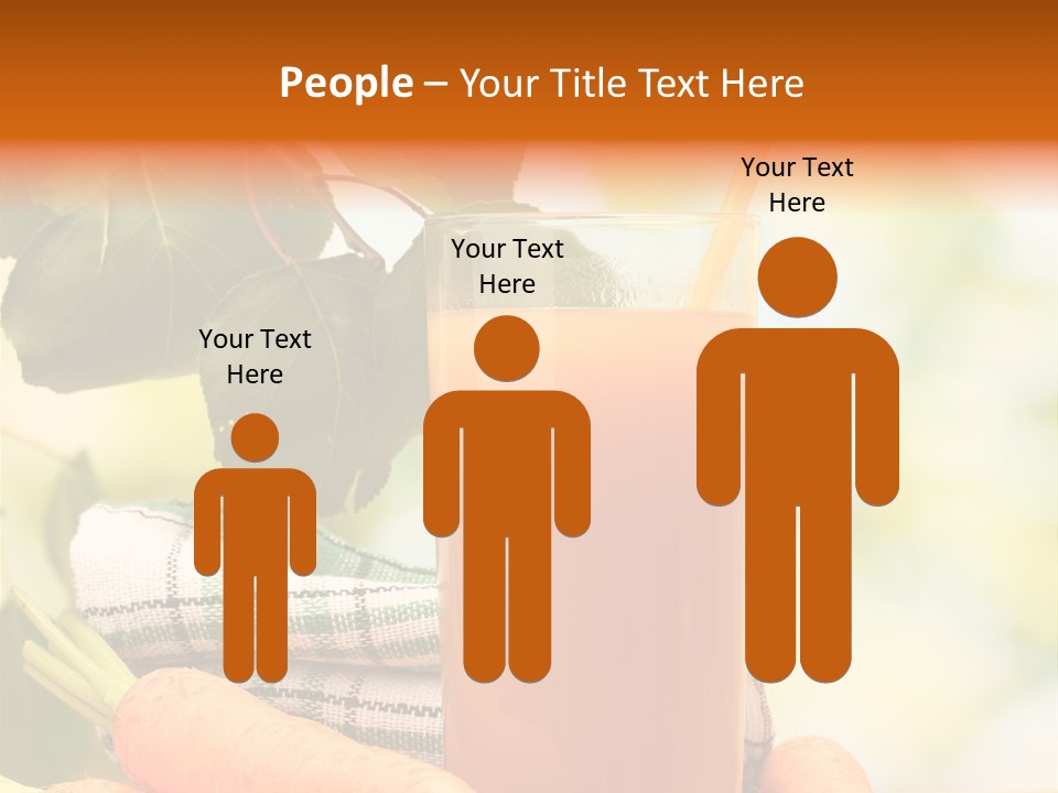 Orange Organic Root PowerPoint Template