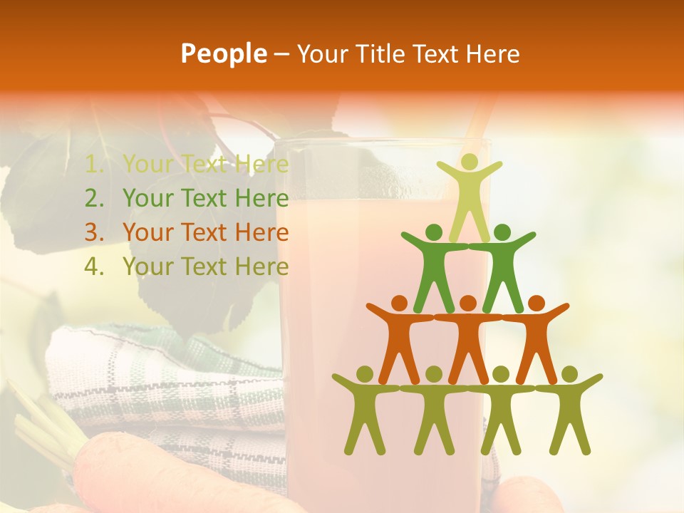 Orange Organic Root PowerPoint Template