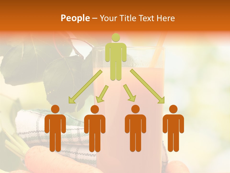 Orange Organic Root PowerPoint Template