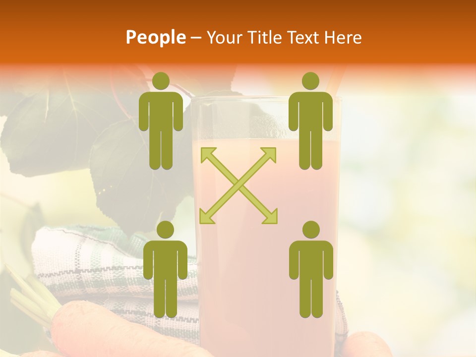 Orange Organic Root PowerPoint Template