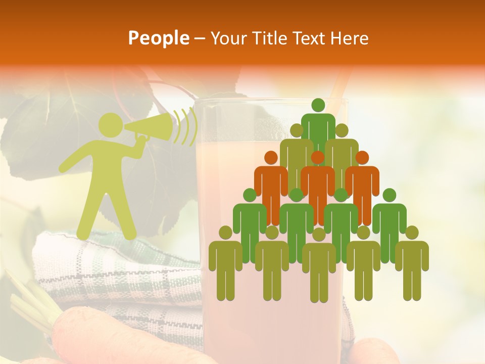 Orange Organic Root PowerPoint Template