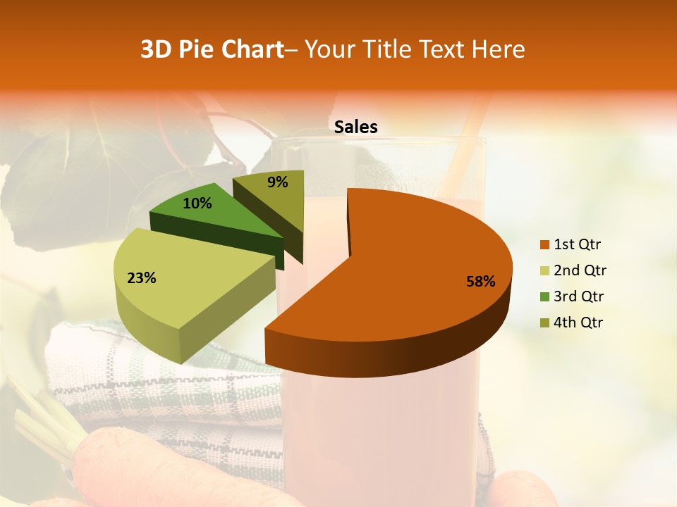 Orange Organic Root PowerPoint Template