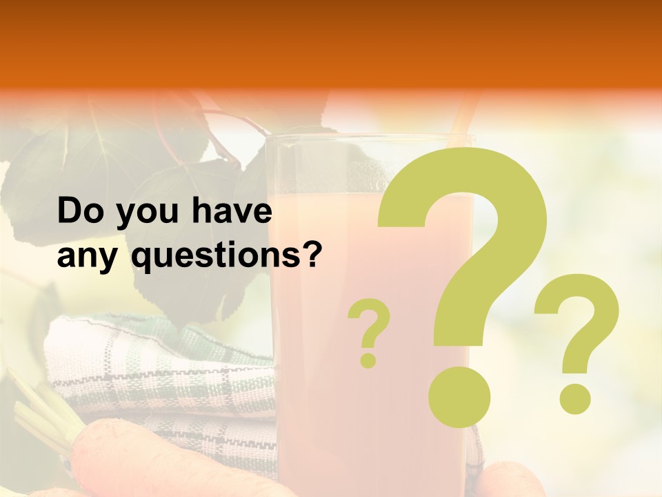 Orange Organic Root PowerPoint Template