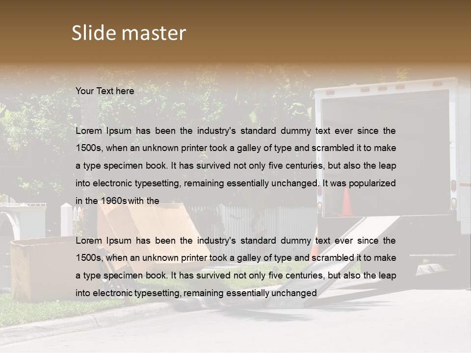 Moving Relocation Unloading PowerPoint Template