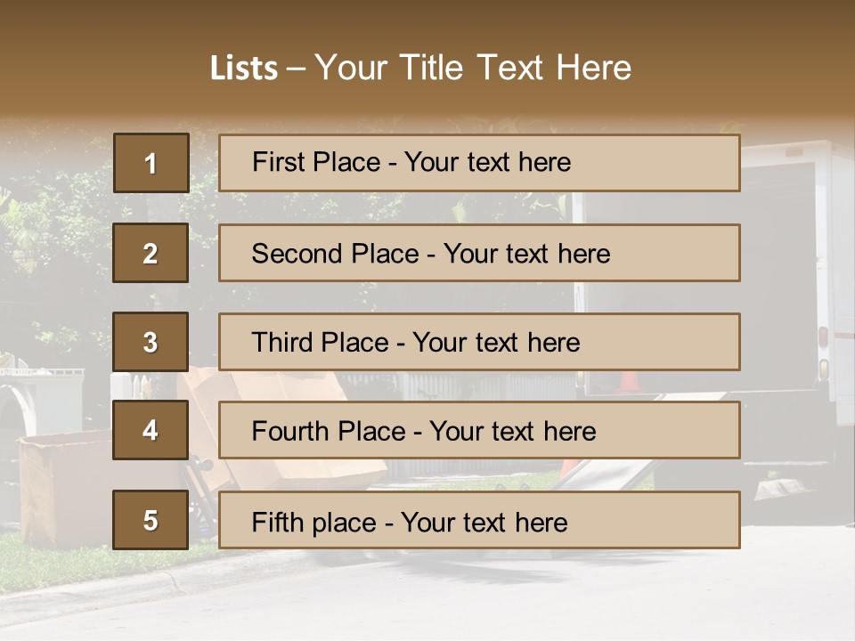 Moving Relocation Unloading PowerPoint Template
