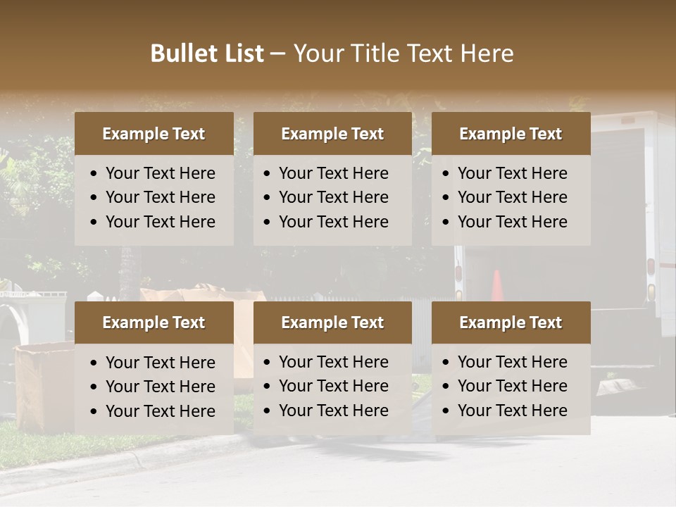 Moving Relocation Unloading PowerPoint Template