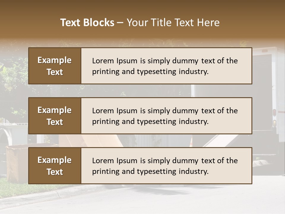Moving Relocation Unloading PowerPoint Template