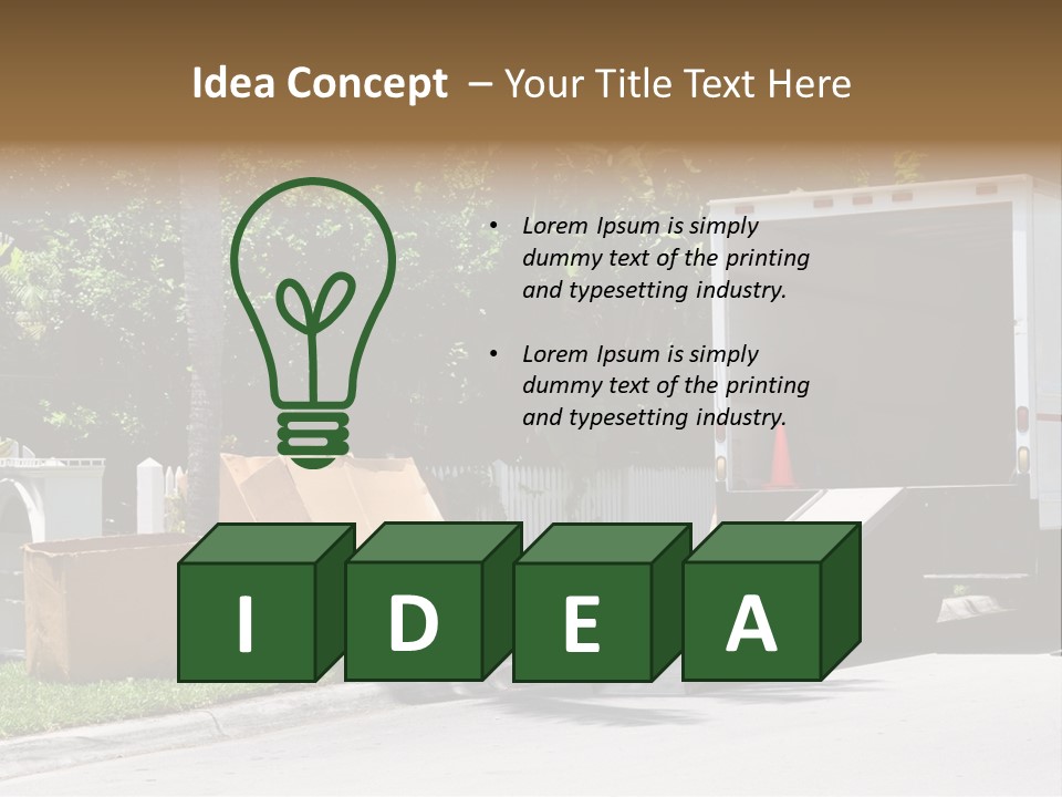 Moving Relocation Unloading PowerPoint Template