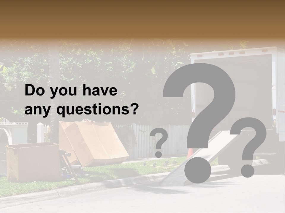 Moving Relocation Unloading PowerPoint Template