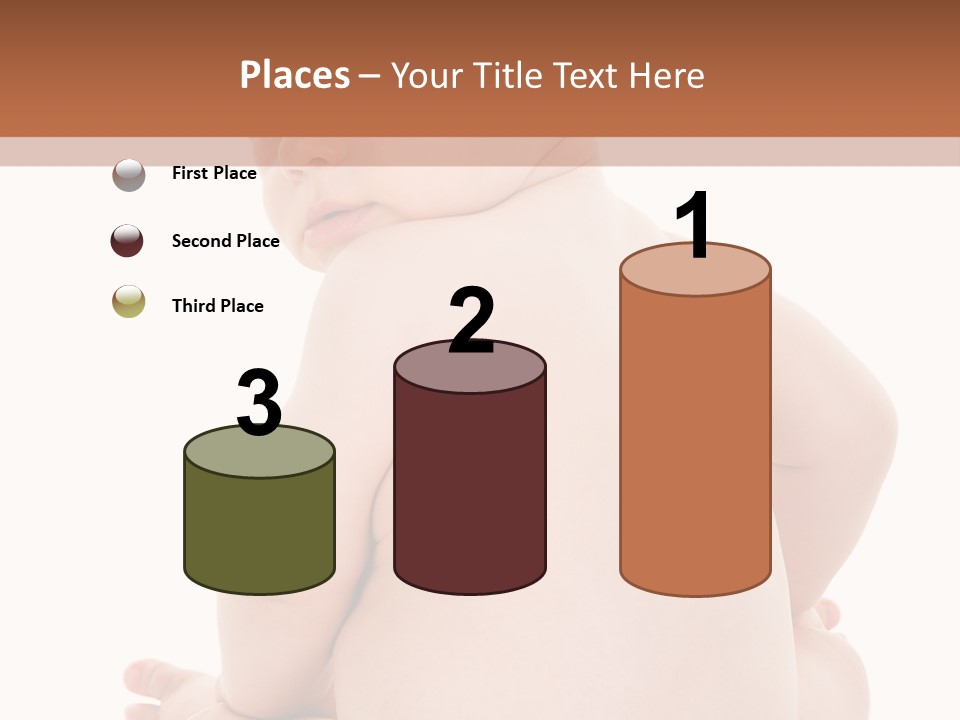 Blond Human Closeup PowerPoint Template