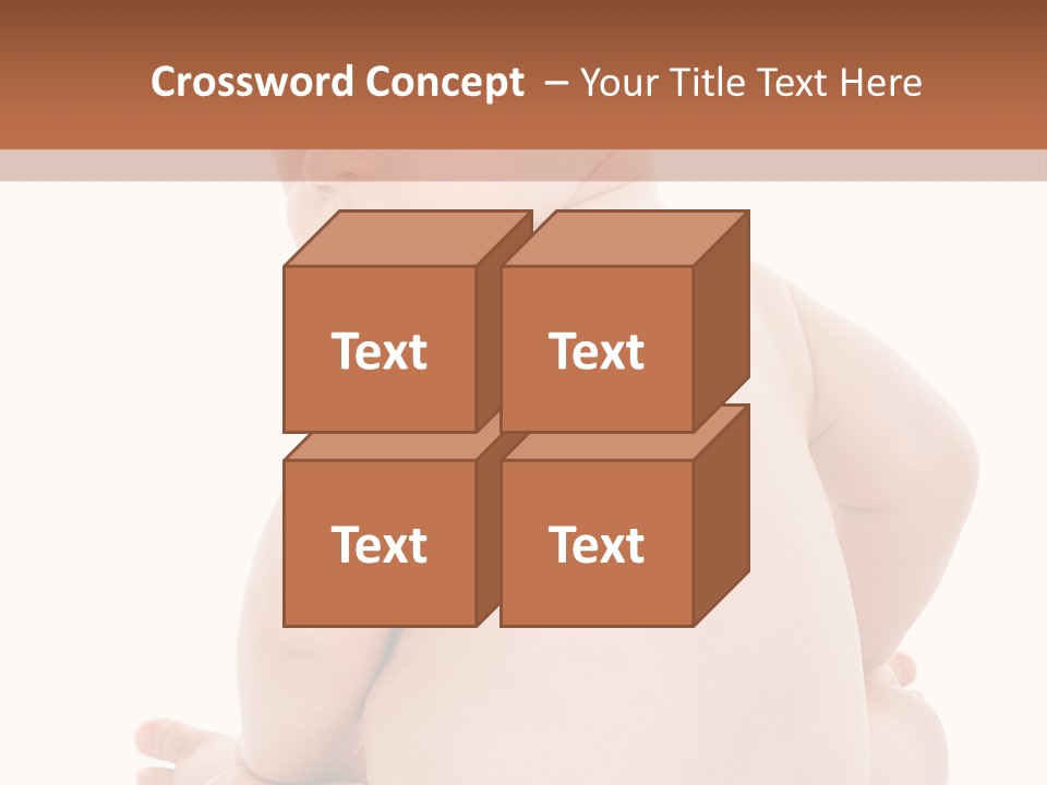 Blond Human Closeup PowerPoint Template