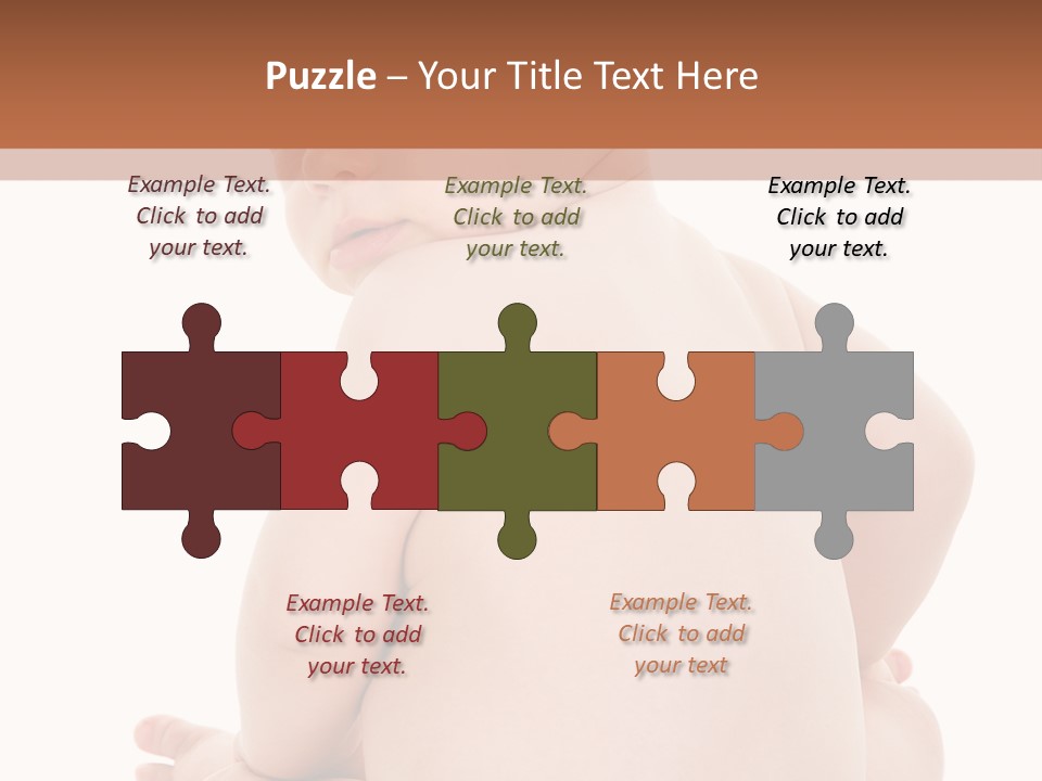 Blond Human Closeup PowerPoint Template