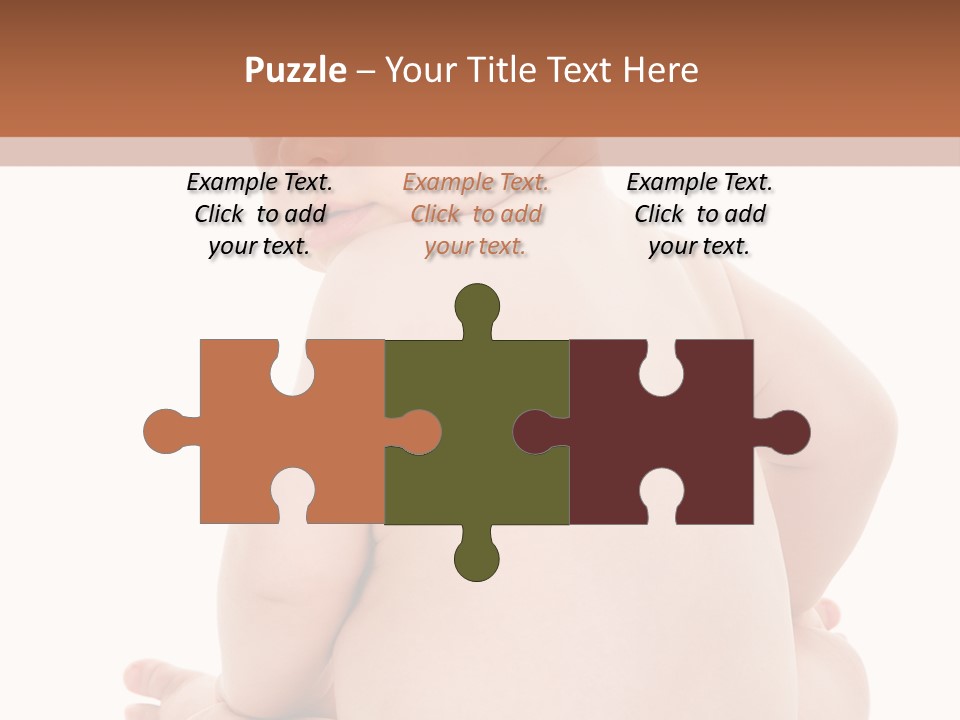 Blond Human Closeup PowerPoint Template