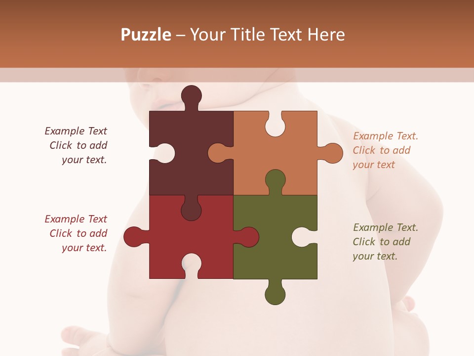 Blond Human Closeup PowerPoint Template