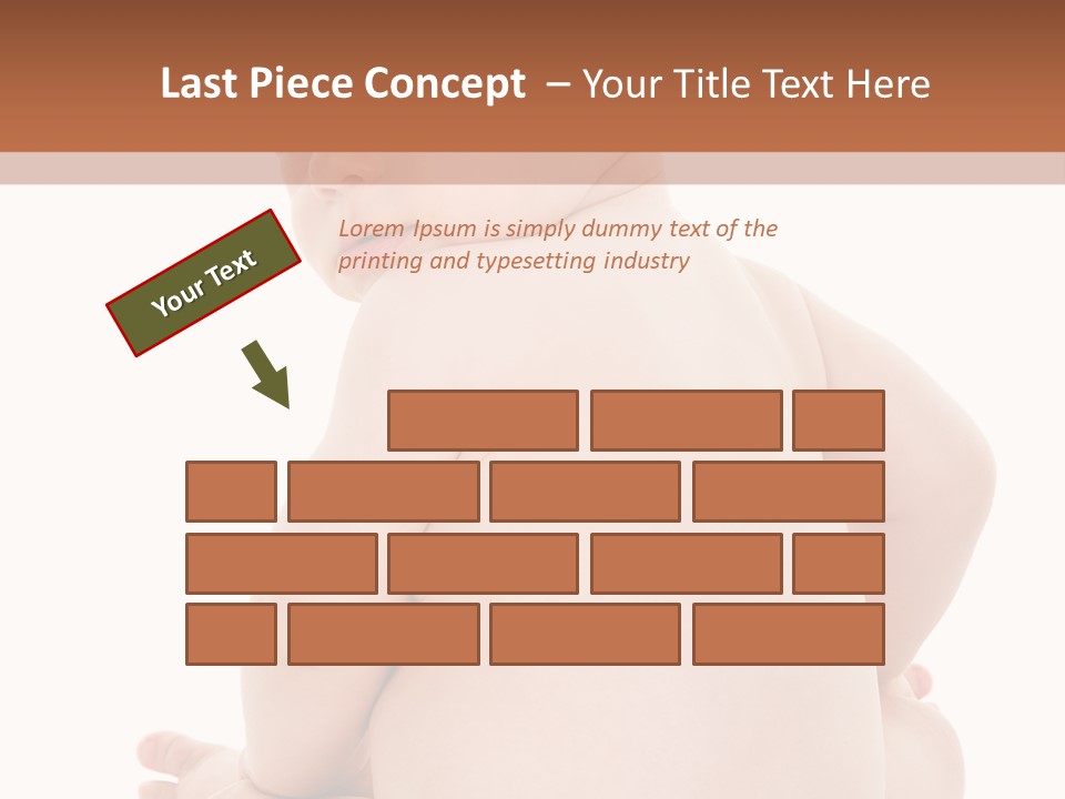 Blond Human Closeup PowerPoint Template