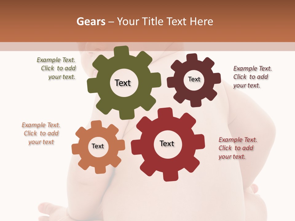 Blond Human Closeup PowerPoint Template