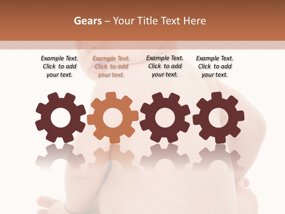 Blond Human Closeup PowerPoint Template