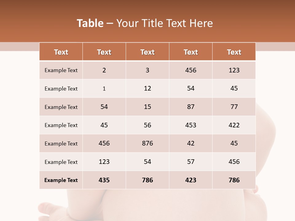 Blond Human Closeup PowerPoint Template