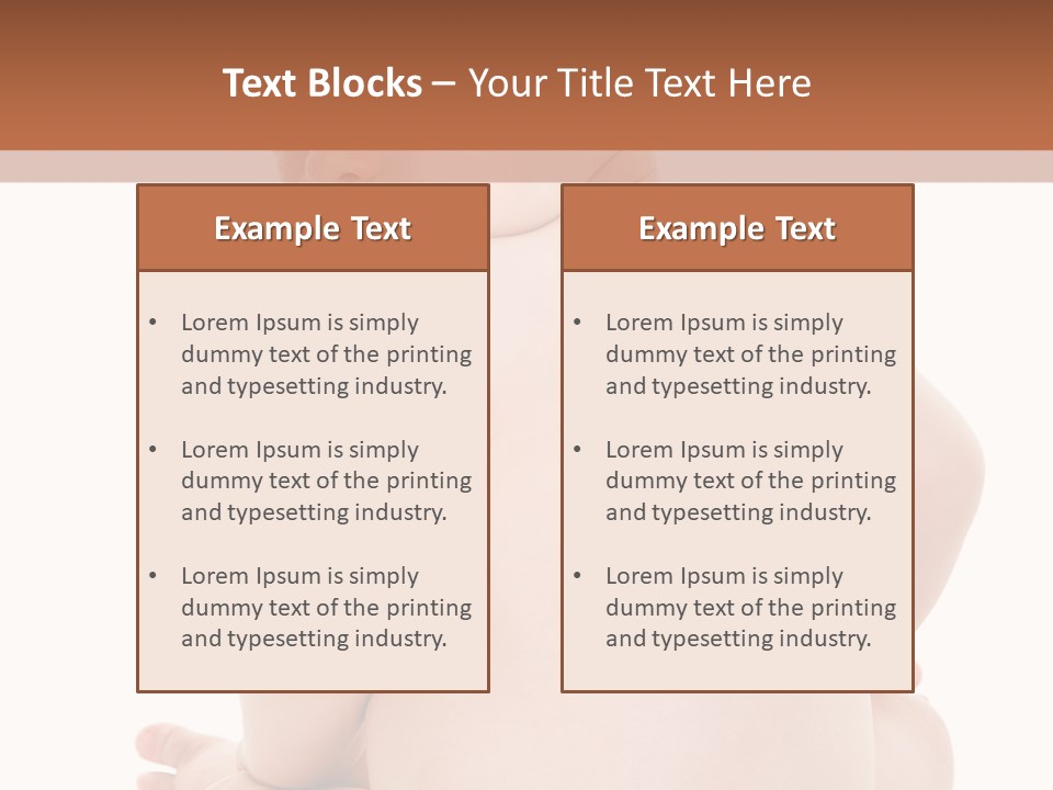 Blond Human Closeup PowerPoint Template