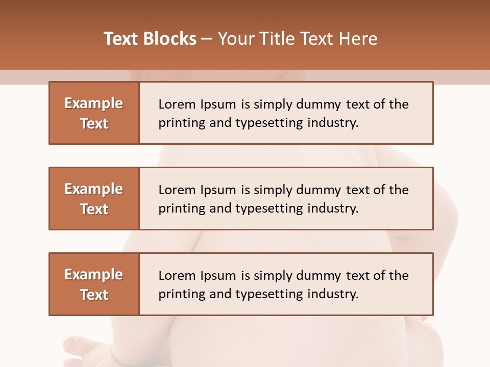 Blond Human Closeup PowerPoint Template