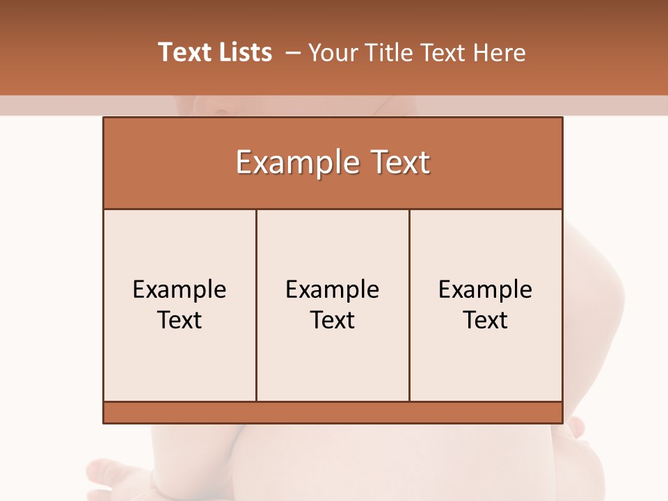 Blond Human Closeup PowerPoint Template