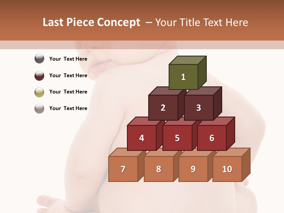 Blond Human Closeup PowerPoint Template