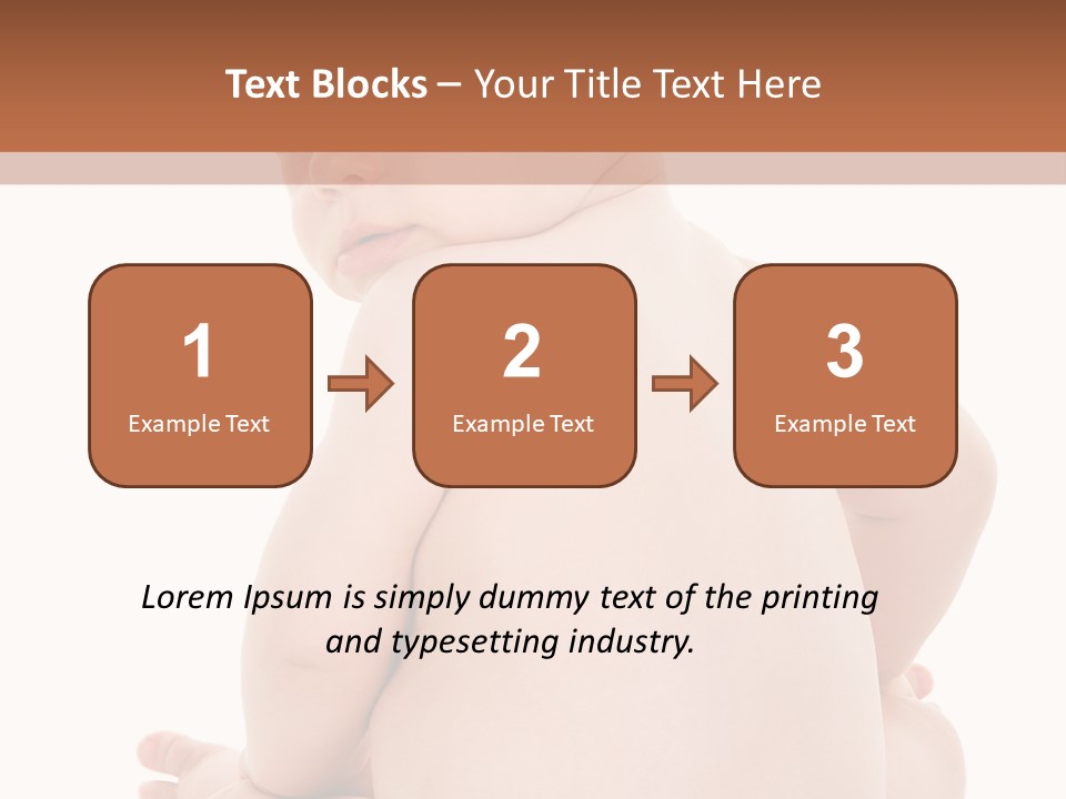 Blond Human Closeup PowerPoint Template