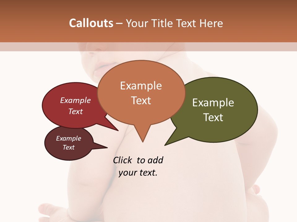 Blond Human Closeup PowerPoint Template