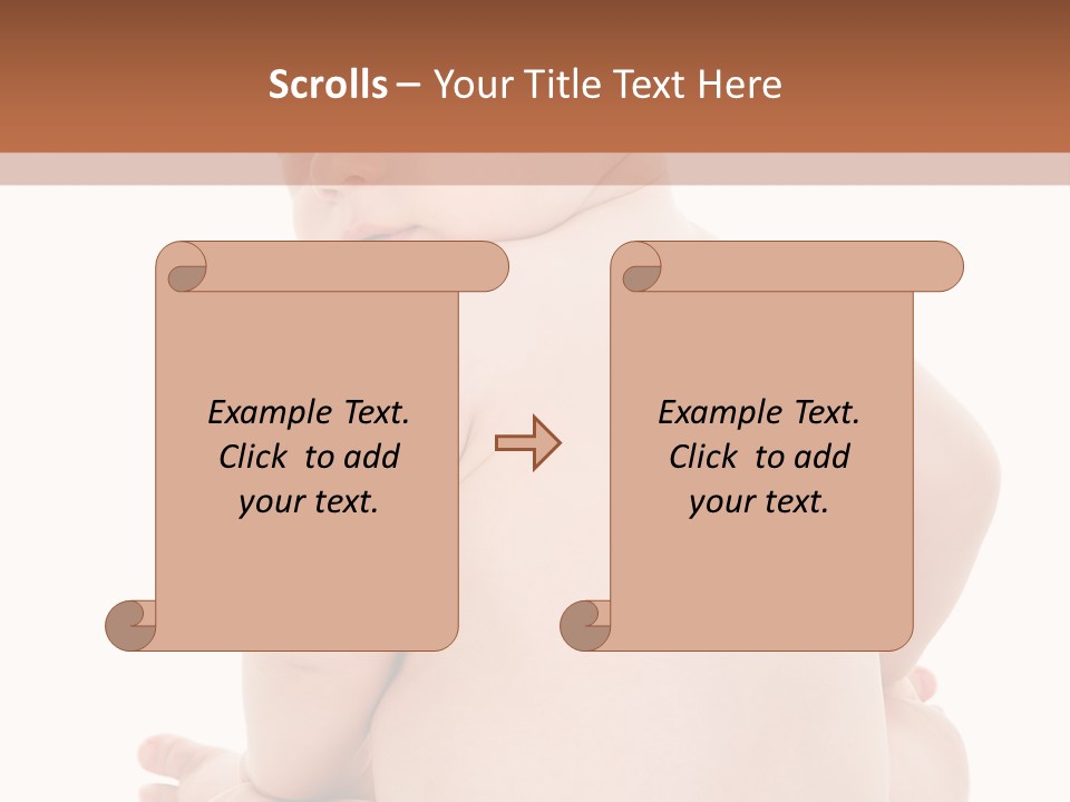 Blond Human Closeup PowerPoint Template