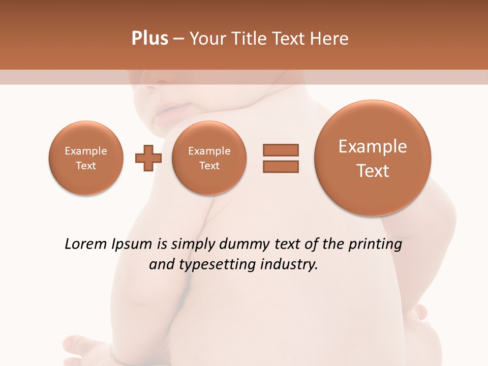 Blond Human Closeup PowerPoint Template