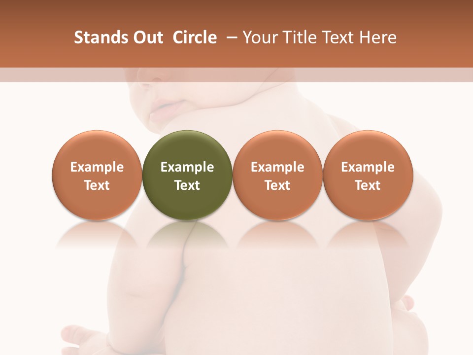 Blond Human Closeup PowerPoint Template