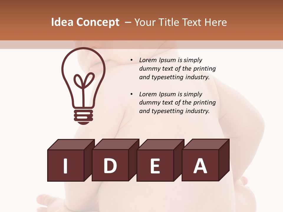 Blond Human Closeup PowerPoint Template