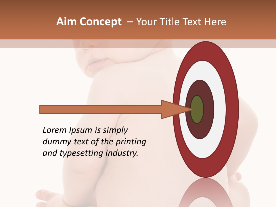 Blond Human Closeup PowerPoint Template