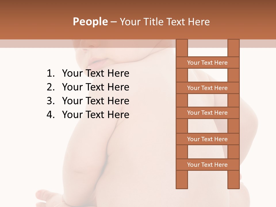 Blond Human Closeup PowerPoint Template