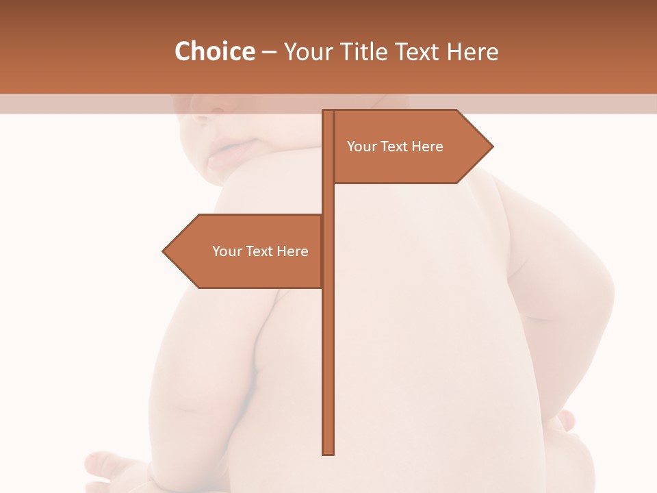 Blond Human Closeup PowerPoint Template