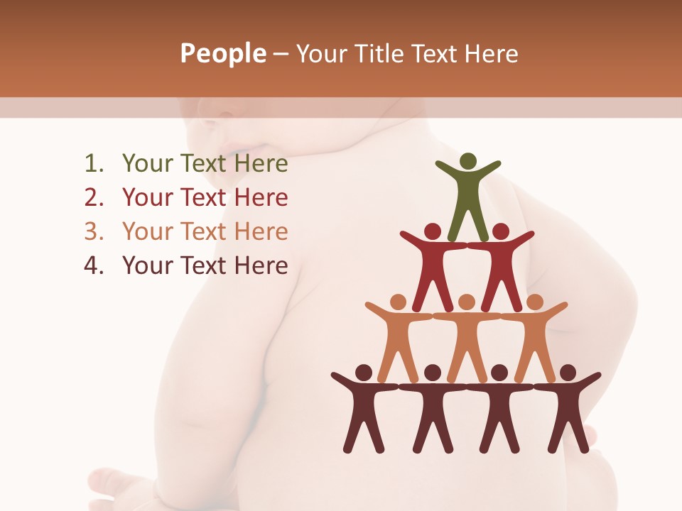 Blond Human Closeup PowerPoint Template